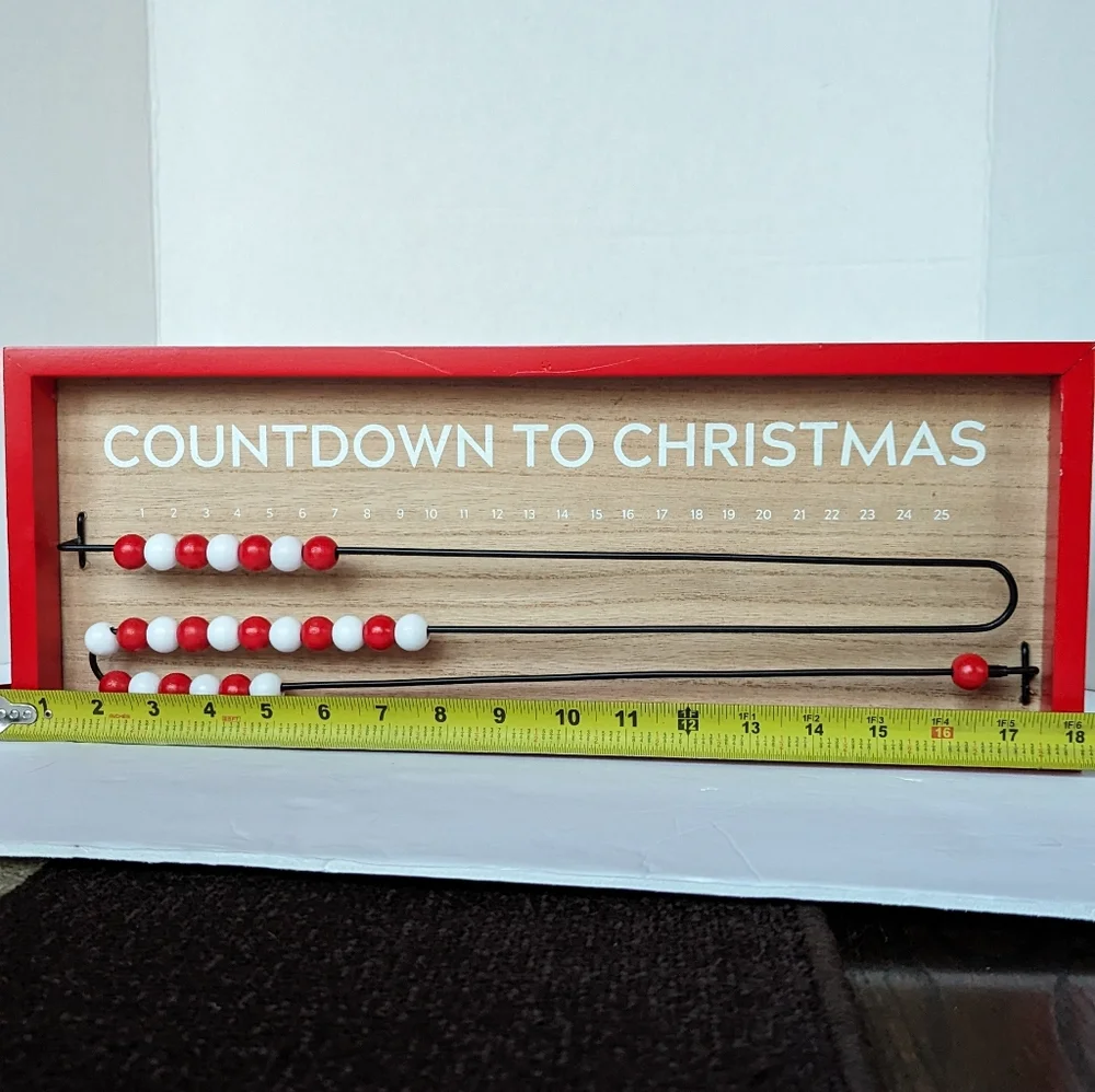 Target Wondershop Christmas Countdown Wood Bead Sliding Advent Calendar